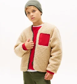 Fleece*Tommy Hilfiger Fleecejakke - Vendbar - Pewter Green/Beige