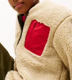 Fleece*Tommy Hilfiger Fleecejakke - Vendbar - Pewter Green/Beige