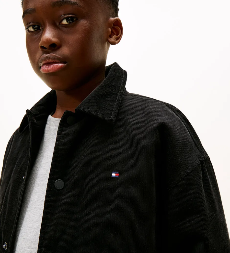 Skjorter|Konfirmationstøj*Tommy Hilfiger Fløjlsjakke - Overshirt - Sort