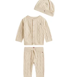Cardigans|Bukser Og Jeans*Tommy Hilfiger Gaveæske - Bukser/Cardigan/Hue - Strik - Cable -