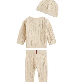 Cardigans|Bukser Og Jeans*Tommy Hilfiger Gaveæske - Bukser/Cardigan/Hue - Strik - Cable -