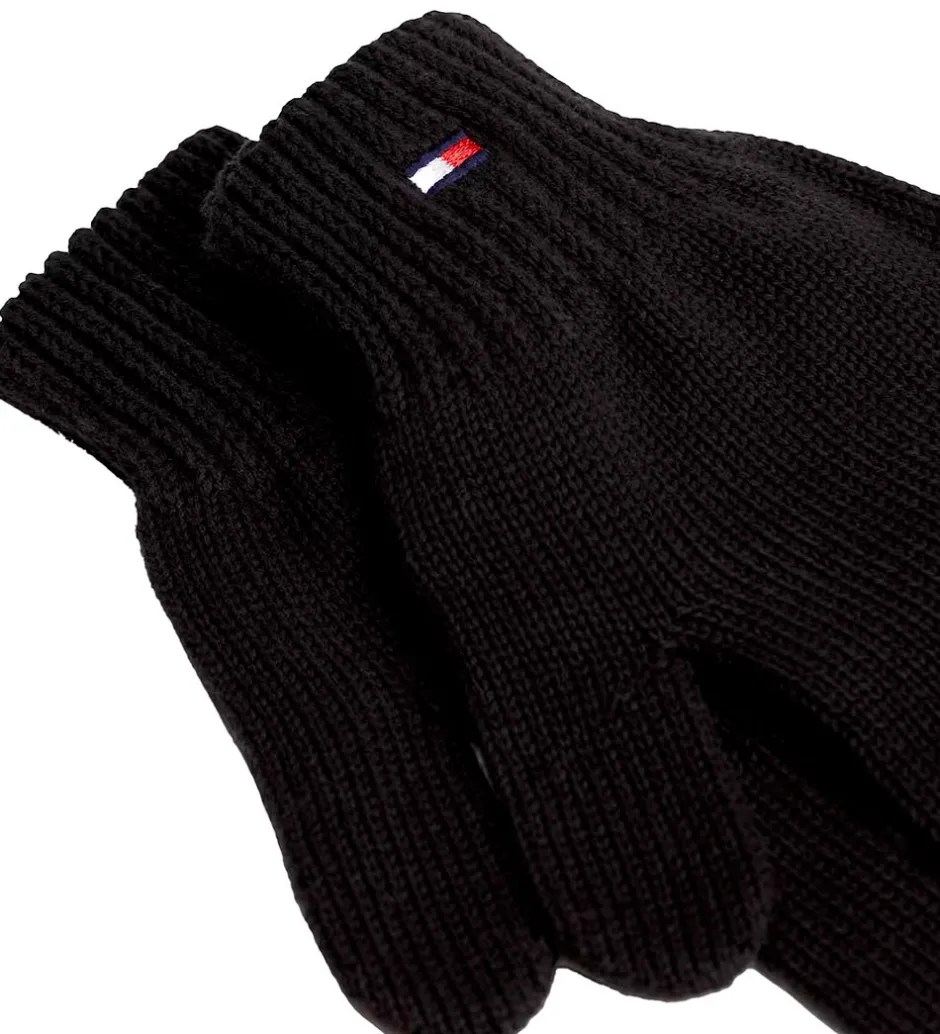 Handsker Og Luffer*Tommy Hilfiger Handsker - Strik - Sort