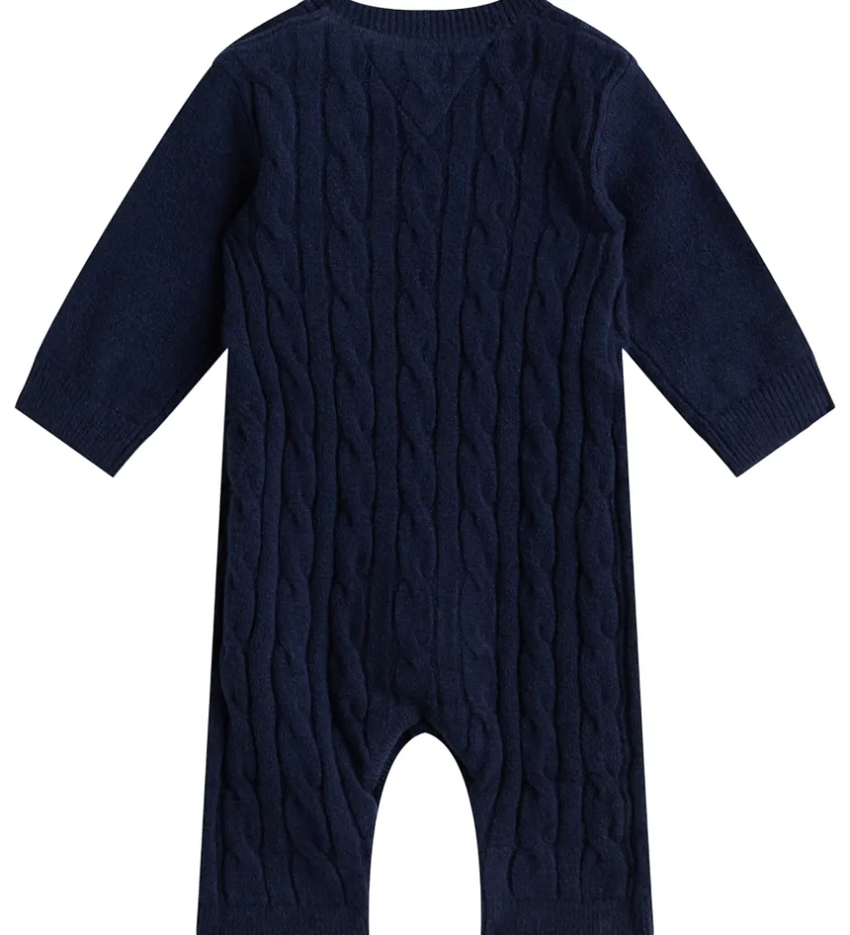 Børn Tommy Hilfiger Heldragt - Strik - Cable - Dark Night Navy