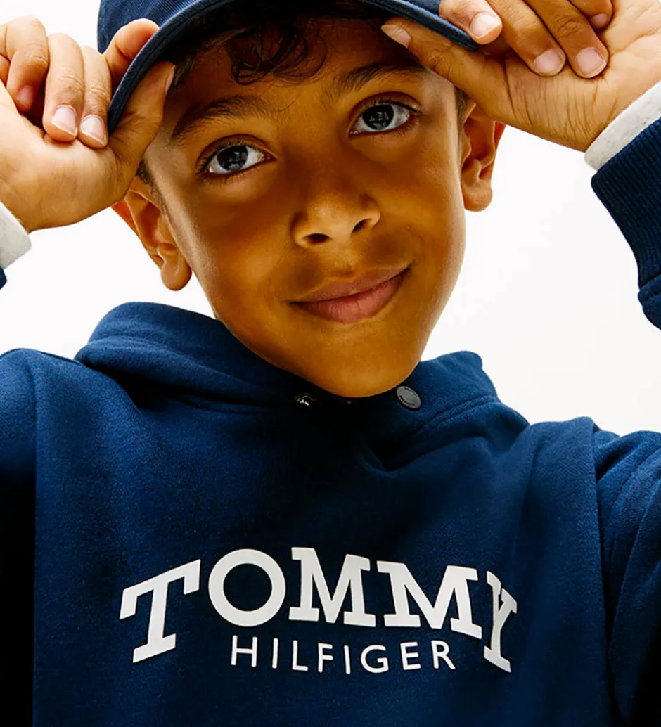 Hættetrøjer*Tommy Hilfiger Hættetrøje - Monotype - Dark Night Navy