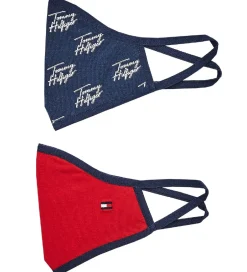 Mundbind*Tommy Hilfiger Mundbind - 2-pak - Navy/Rød