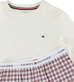 Børn Tommy Hilfiger Nattøj - Ivory Silk/Mini Plaie Ivory