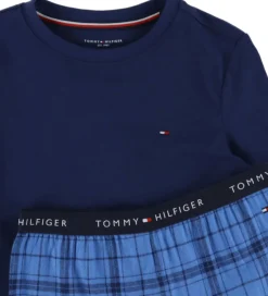 Børn Tommy Hilfiger Nattøj - Preppy Navy/Tonal Check Navy