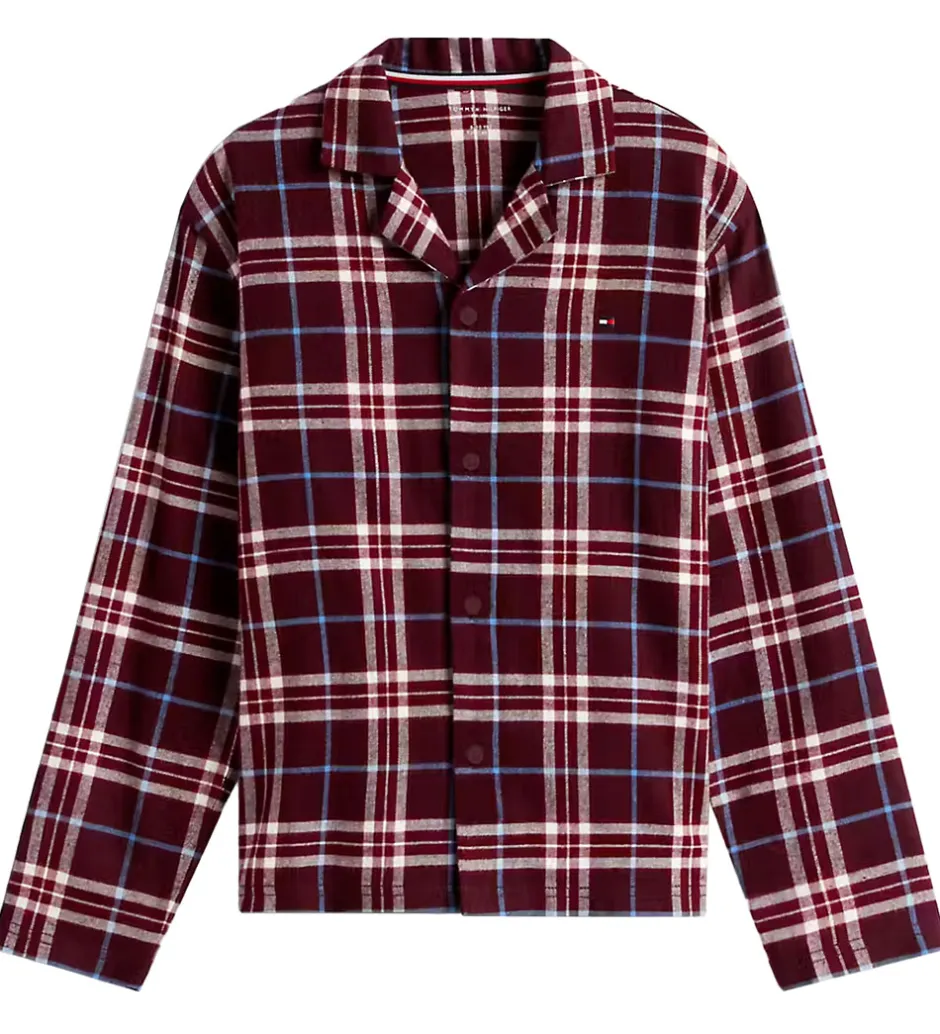 Nattøj*Tommy Hilfiger Nattøj - Straight - Tartan Reiker Burgundyred