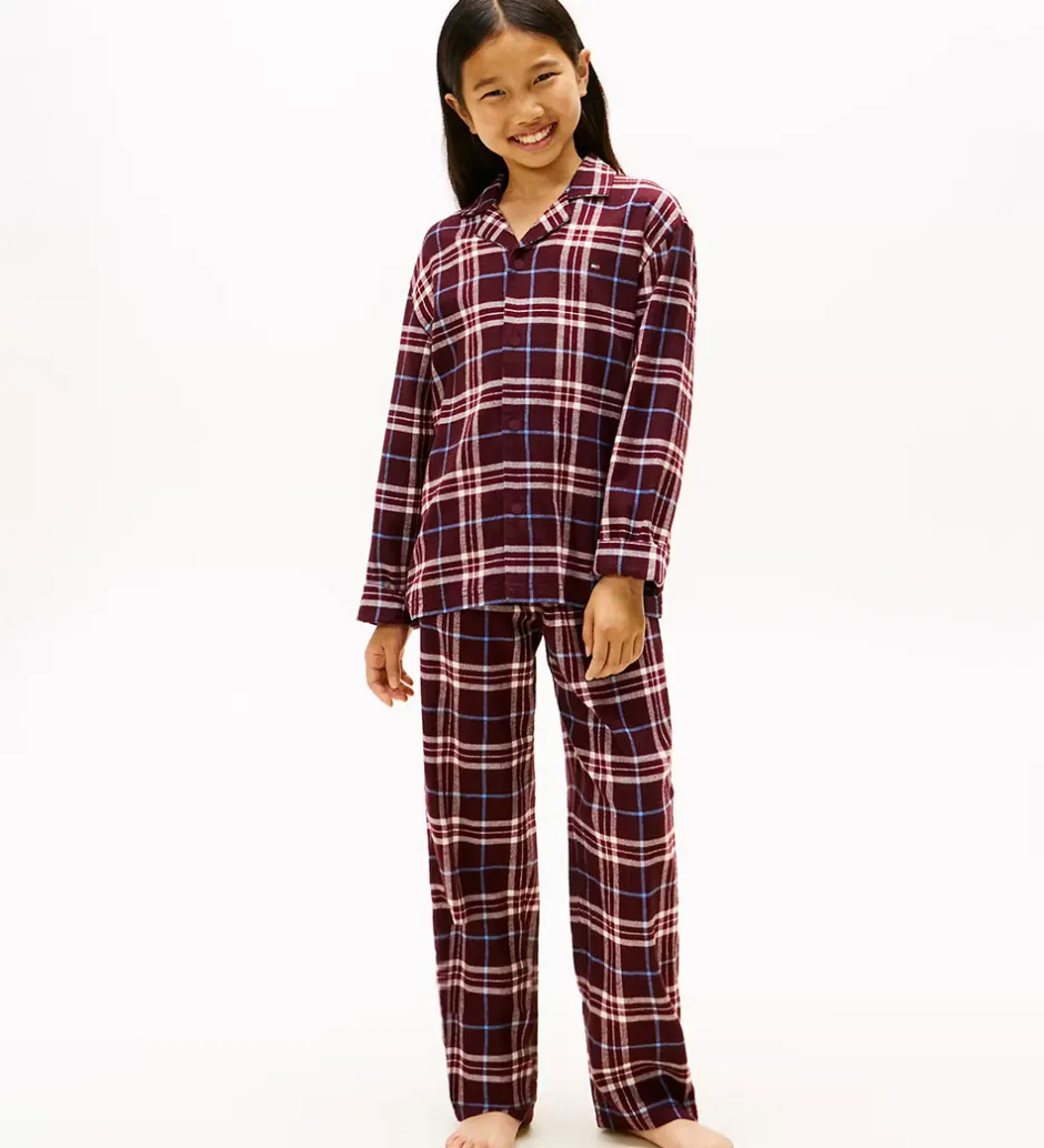 Nattøj*Tommy Hilfiger Nattøj - Straight - Tartan Reiker Burgundyred