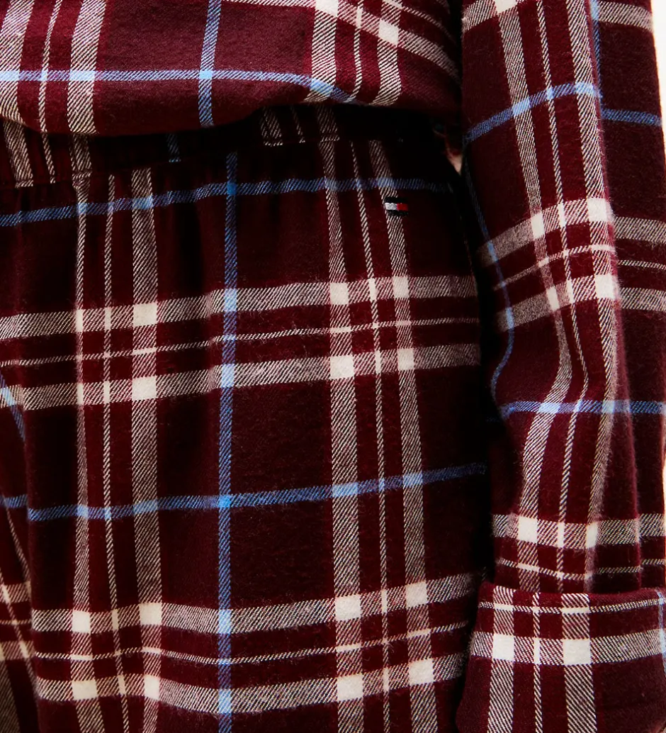 Nattøj*Tommy Hilfiger Nattøj - Straight - Tartan Reiker Burgundyred