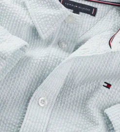 Børn Tommy Hilfiger Skjorte - Seersucker - Breezy Blue White Stripe