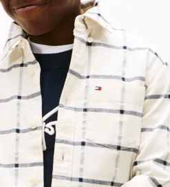 Børn Tommy Hilfiger Skjorte - Window Pane Check - Hvidternet