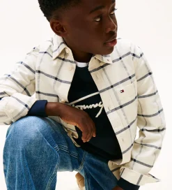 Børn Tommy Hilfiger Skjorte - Window Pane Check - Hvidternet