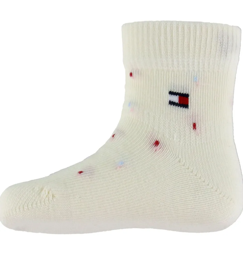 Børn Tommy Hilfiger Strømper - 2-pak - Rosa/Hvid m. Print