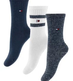 Strømper*Tommy Hilfiger Strømper - 3-pak - Navy/Hvid