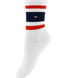 Børn Tommy Hilfiger Strømper - 2-pak - Hvid m. Logostriber