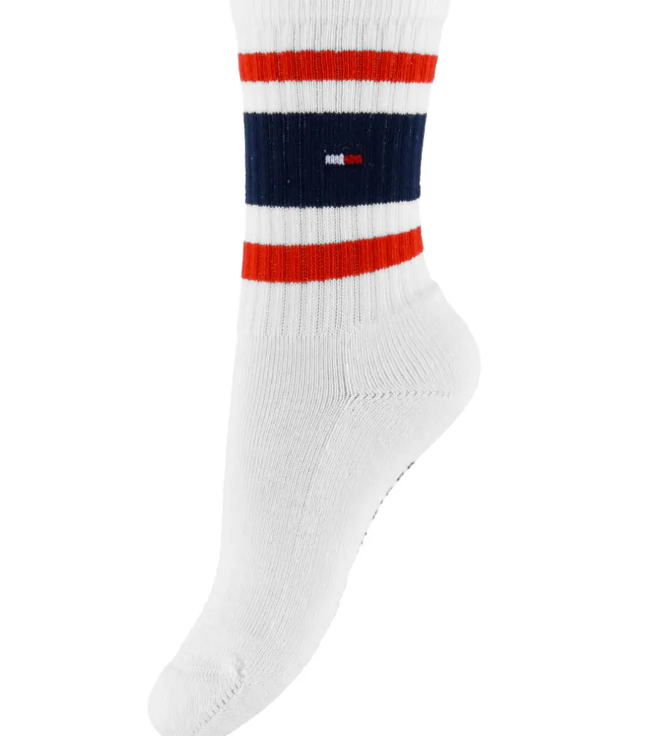 Børn Tommy Hilfiger Strømper - 2-pak - Hvid m. Logostriber