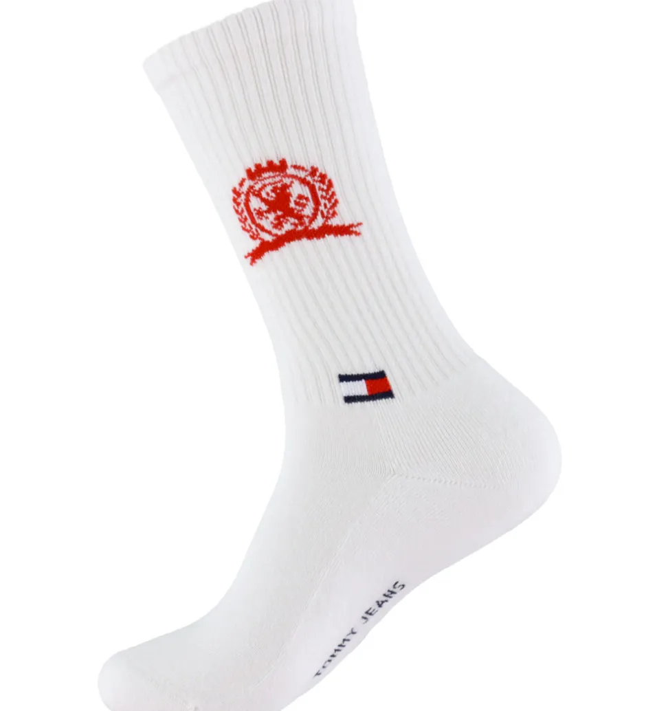 Børn Tommy Hilfiger Strømper - 2-pak - Hvid m. Rød
