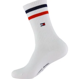 Børn Tommy Hilfiger Strømper - 2-pak - Hvid m. Striber