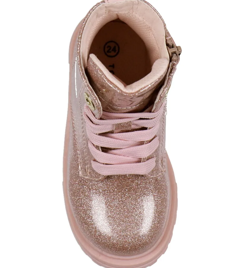 Støvler*Tommy Hilfiger Støvler - Lace-Up - Pink/Glitter