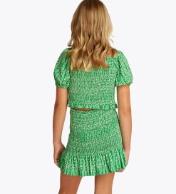 Toppe*Tommy Hilfiger Top - Printed Smock - Radiant Green
