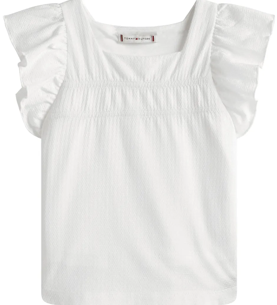 Børn Tommy Hilfiger Top - Ruffle - Hvid