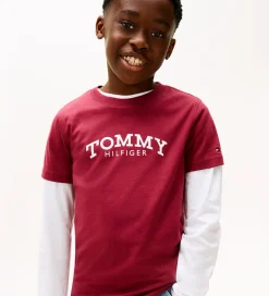 Børn Tommy Hilfiger T-shirt - Monotype - Rich Cherrry/Purple