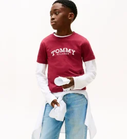 Børn Tommy Hilfiger T-shirt - Monotype - Rich Cherrry/Purple