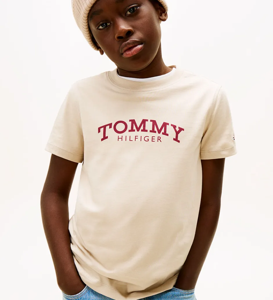 Børn Tommy Hilfiger T-shirt - Monitype - Gulf Sand/Beige