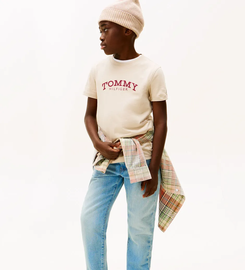 Børn Tommy Hilfiger T-shirt - Monitype - Gulf Sand/Beige