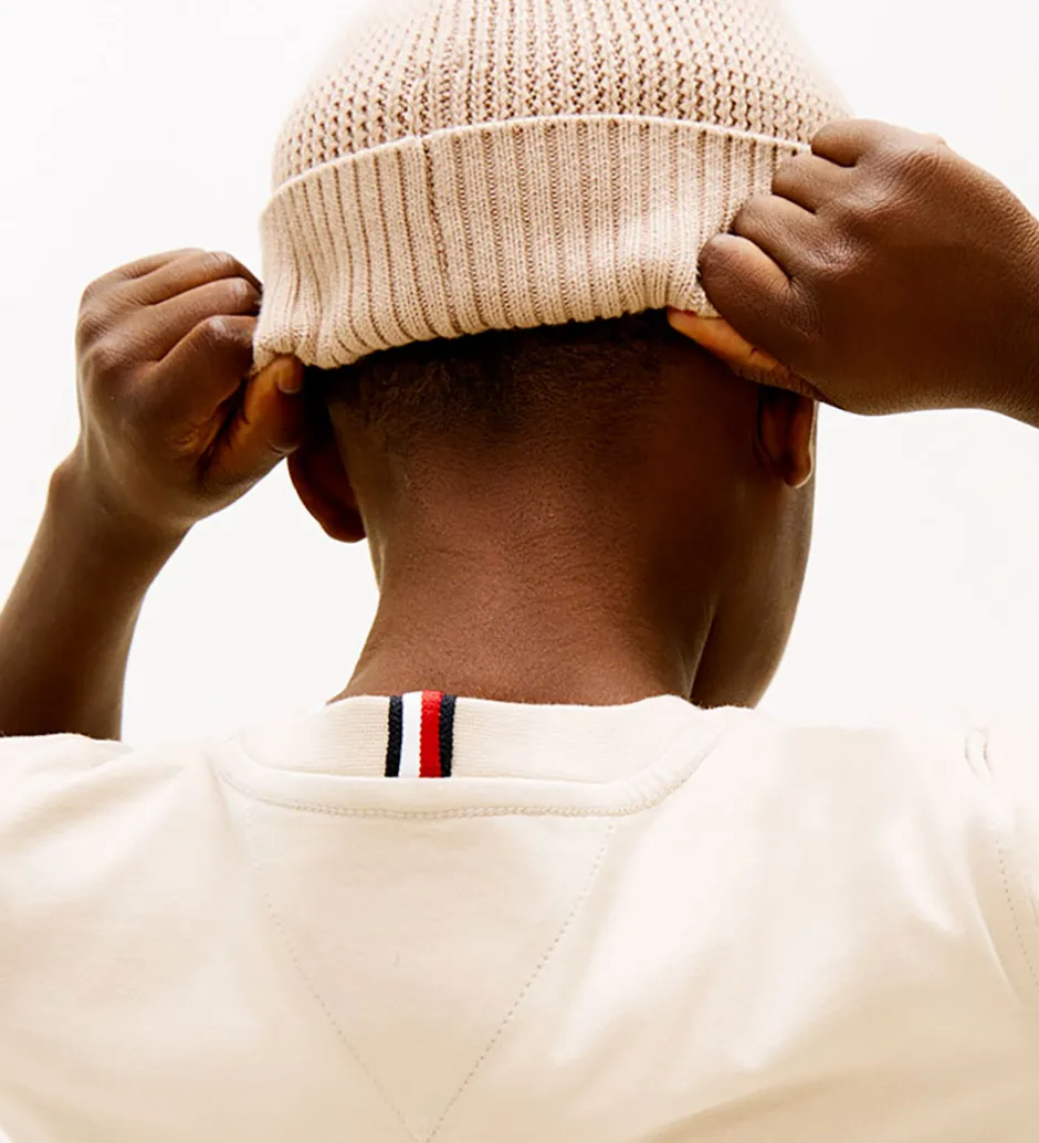 Børn Tommy Hilfiger T-shirt - Monitype - Gulf Sand/Beige