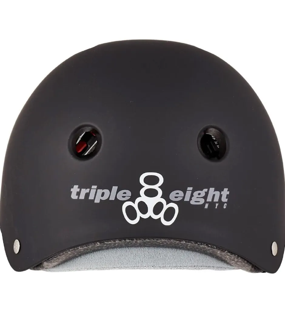 Skaterhjelme*Triple Eight Hjelm - Certified Sweatsaver - Black Rubber