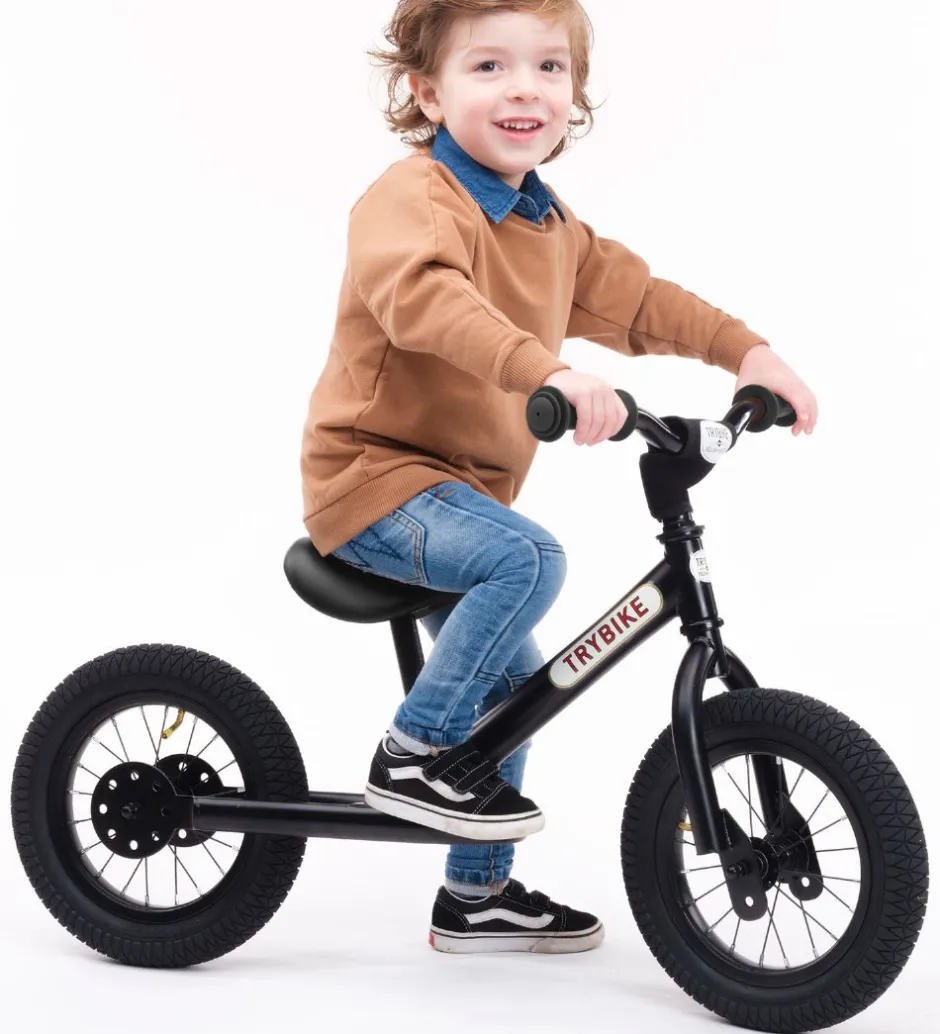 Løbecykler*TryBike Løbecykel - Steel - Sort