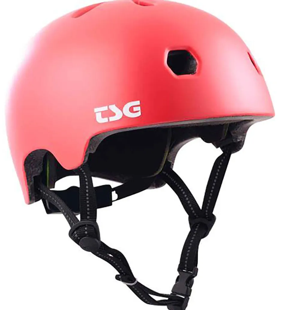 Børn TSG Cykelhjelm - Mata Solid Color - Satin Gentle Red