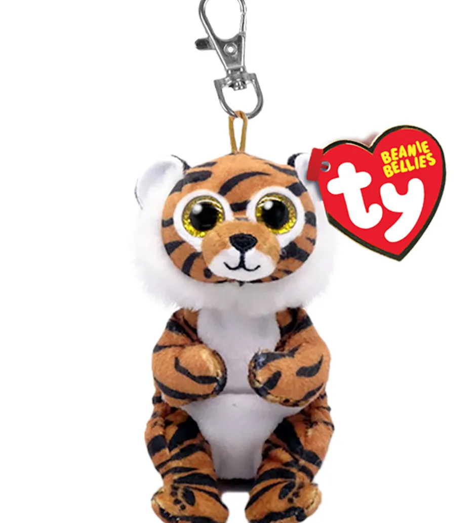 Nøgleringe*Ty Nøglering m. Bamse - Beanie Bellies - 10 cm - Clawdia