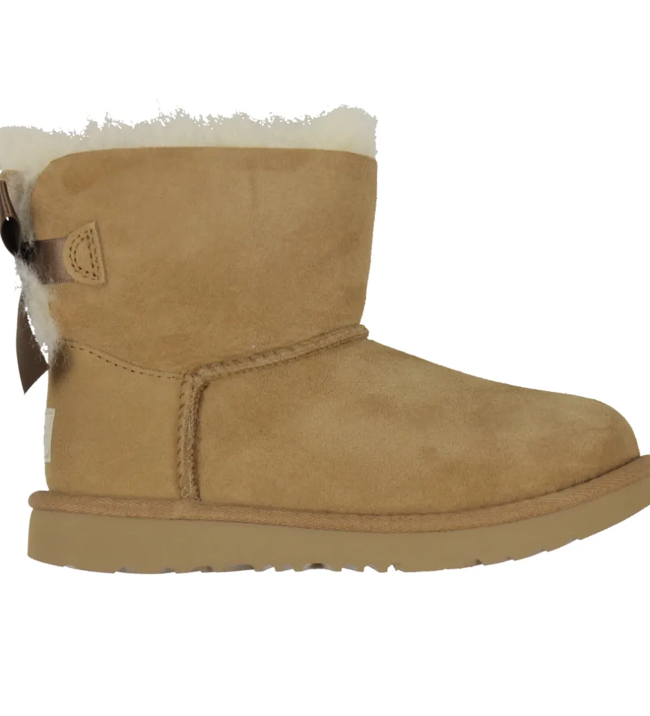 Bamsestøvler*UGG Bamsestøvler - K Mini Bailey Bow ll -Chestnut
