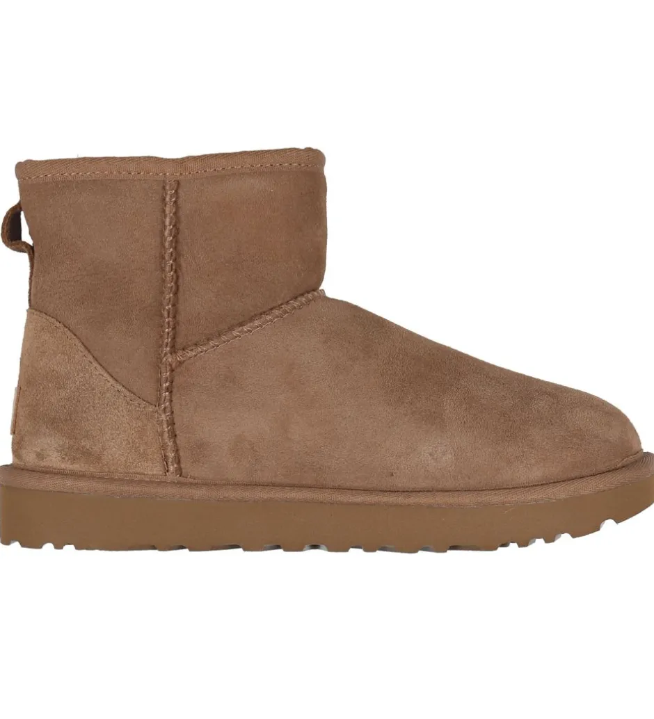 Bamsestøvler*UGG Bamsestøvler - W Classic Mini II - Chestnut