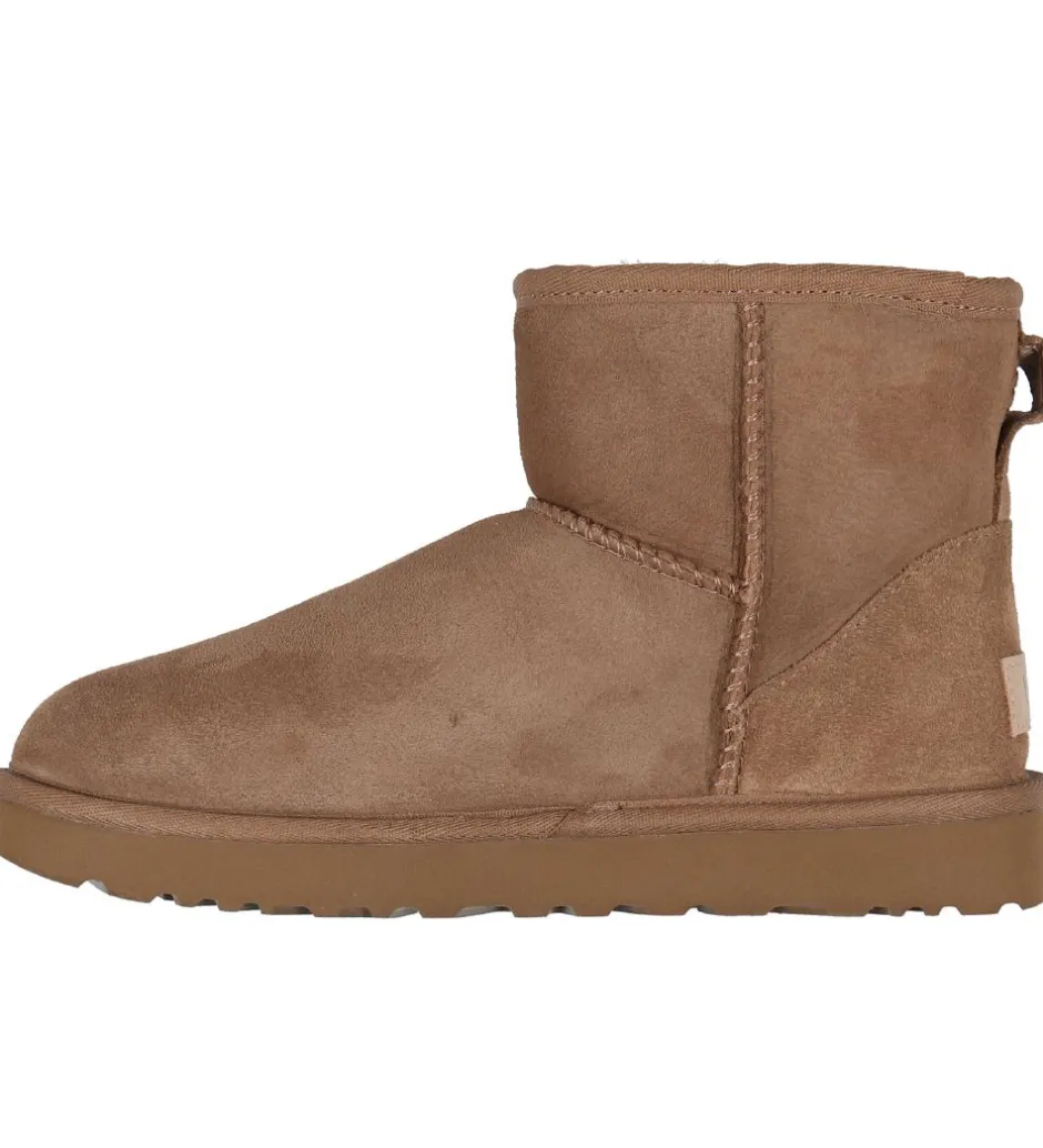 Bamsestøvler*UGG Bamsestøvler - W Classic Mini II - Chestnut