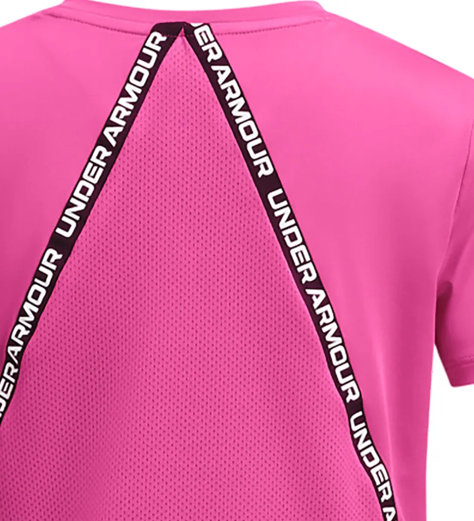 T-Shirts Og Toppe*Under Armour T-shirt - Knockout - Rebel Pink m. Logostriber