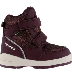 Vinterstøvler*Viking Vinterstøvler - Fun Glitter Warm GTX 2V - Plum