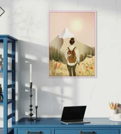 Vissevasse Billederamme - Træ - 30x40 cm - Rosa
