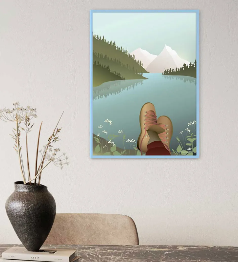 Plakater Og Billeder*Vissevasse Billederamme - Træ - 30x40 cm - Air Blue