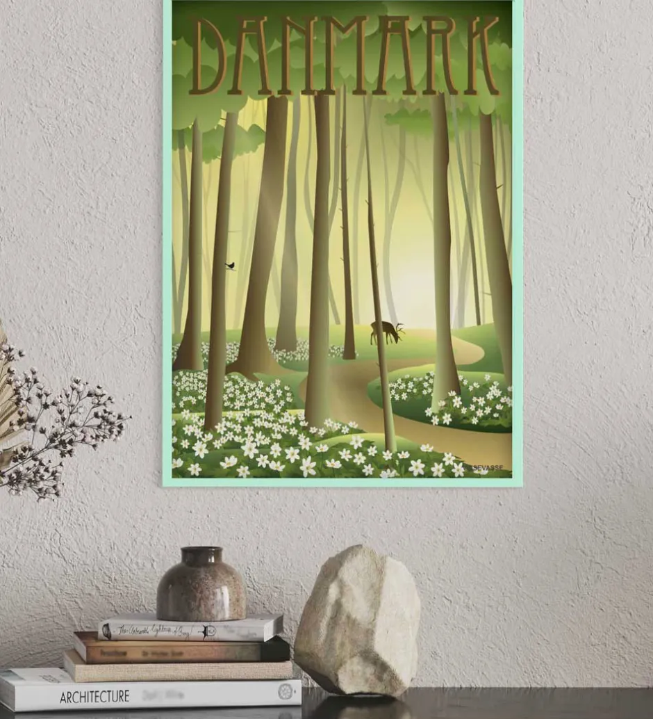Plakater Og Billeder*Vissevasse Billederamme - Træ - 30x40 cm - Spring Green