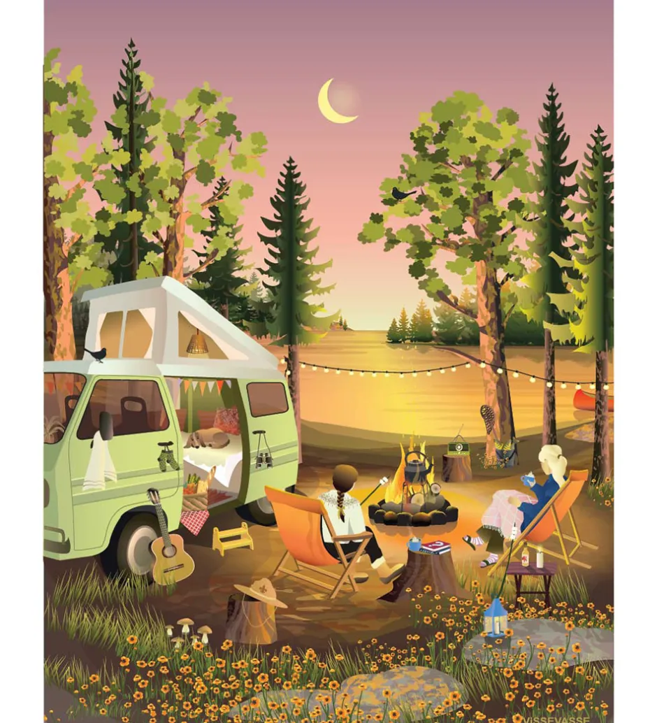 Plakater Og Billeder*Vissevasse Kort - 15x21 cm - Van Life
