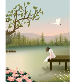 Vissevasse Plakat - 30x40 - Girl On The Bridge
