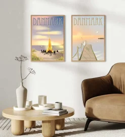 Plakater Og Billeder*Vissevasse Plakat - 50x70 cm - Danmark - Sankt Hans