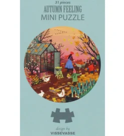 Puslespil*Vissevasse Puslespil - Mini - 11x11 cm - 31 Brikker - Autumn Fee