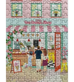 Puslespil*Vissevasse Puslespil - 15x21 cm - 150 Brikker - Little Ice Cream
