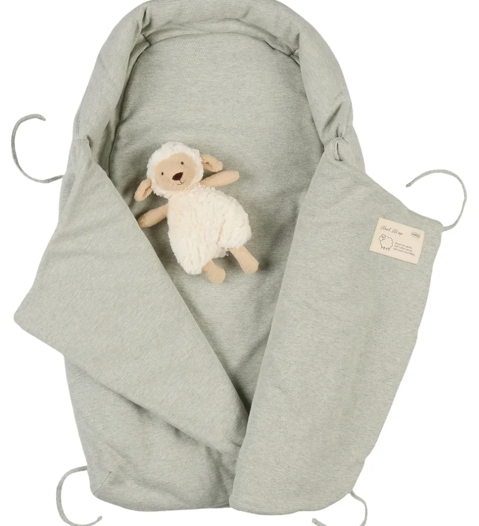 Sovetid|Køreposer*Voksi Babysvøb - Uld - 80 cm - Misty Green