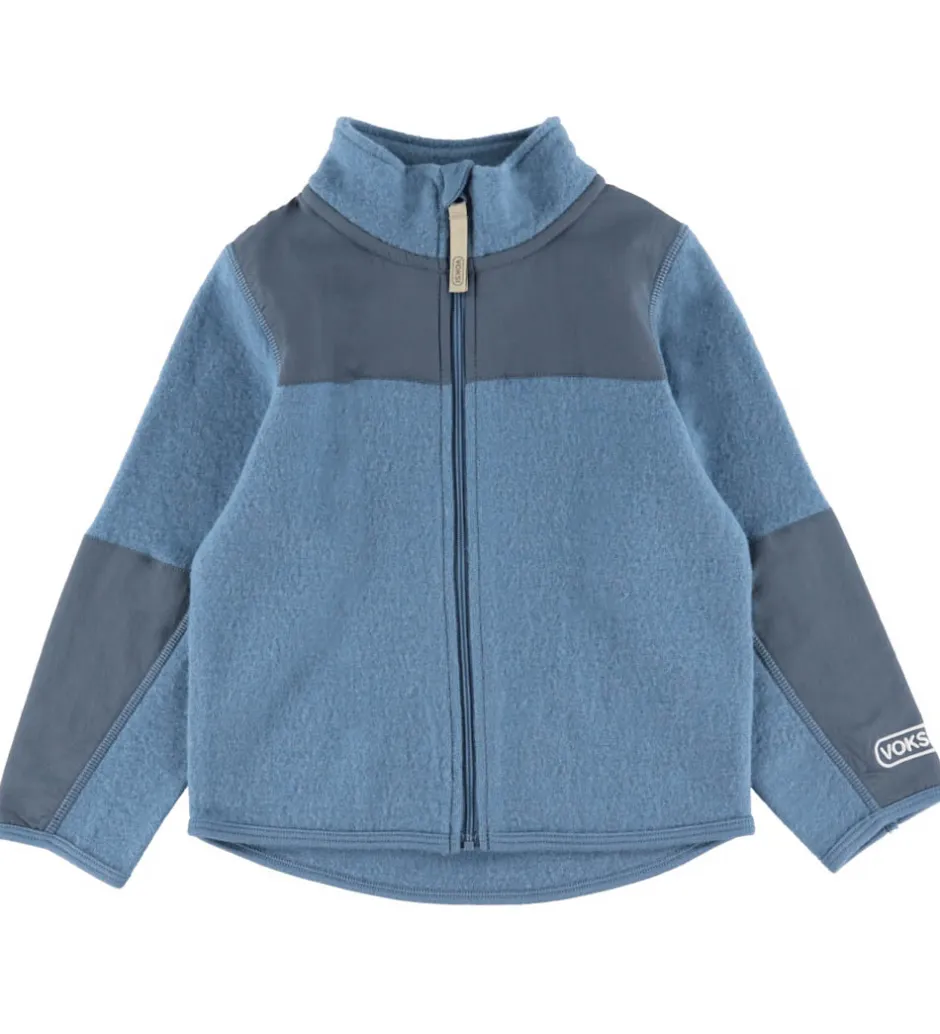Fleece|Basis*Voksi Fleecejakke - Uld - Blue Bell